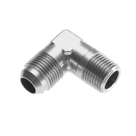 -08 90 DEGREE MALE ADAPTER TO -06 (3/8) NPT MALE - CLEAR